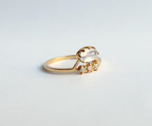 Load image into Gallery viewer, Nishi Cabochon Moonstone and Diamond Gold Ring
