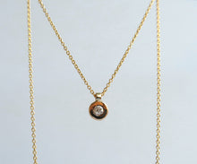 Load image into Gallery viewer, Nishi Old European Cut diamond Disc Necklace