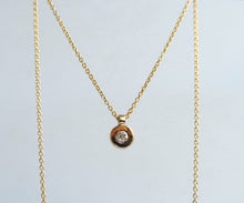 Load image into Gallery viewer, Nishi Old European Cut diamond Disc Necklace