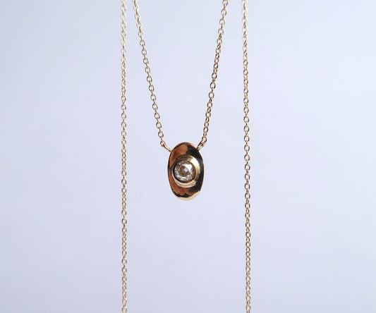 Nishi Diamond Gold Necklace