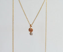 Load image into Gallery viewer, Nishi old mine cut diamond pebble necklace
