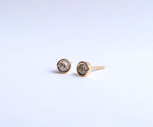 Load image into Gallery viewer, Nishi Old Mine Cut Diamond Bezel Set Studs