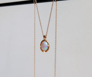 Opal Cabochon Necklace