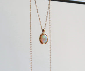 Opal Cabochon Necklace