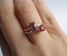 Load image into Gallery viewer, Nishi Purple Spinel Solitaire Yellow Gold Ring