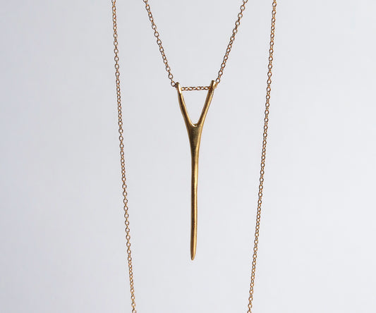 Nishi Y Necklace Yellow Gold