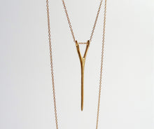 Load image into Gallery viewer, Nishi Y Necklace Yellow Gold