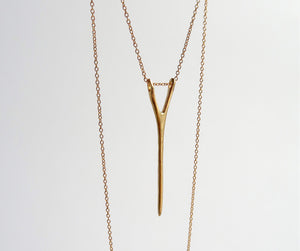 Nishi Y Necklace Yellow Gold