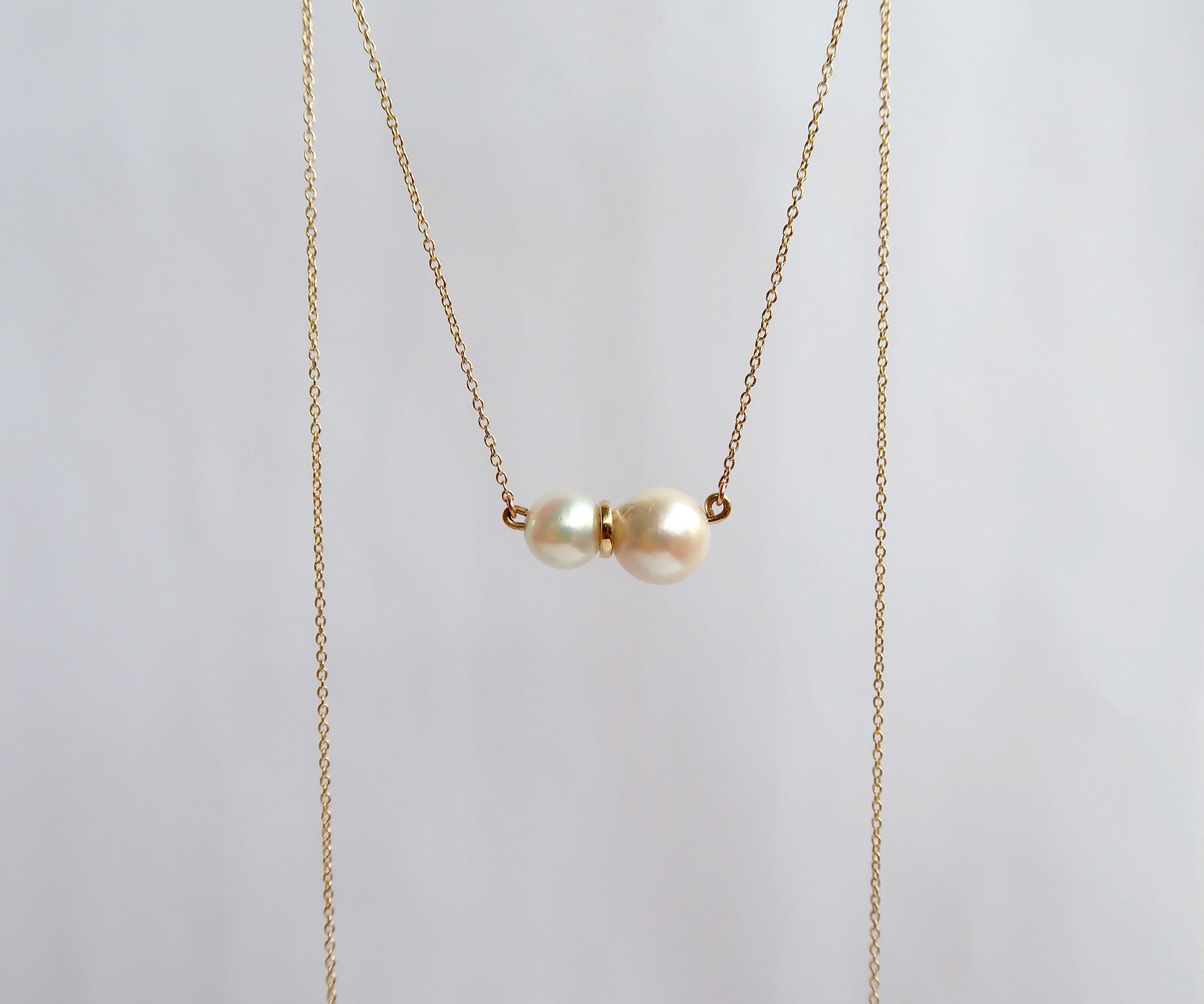 Akoya Pearl and Gold necklace